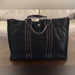 Hermes Fourre Tout Tote (Black/Gray)